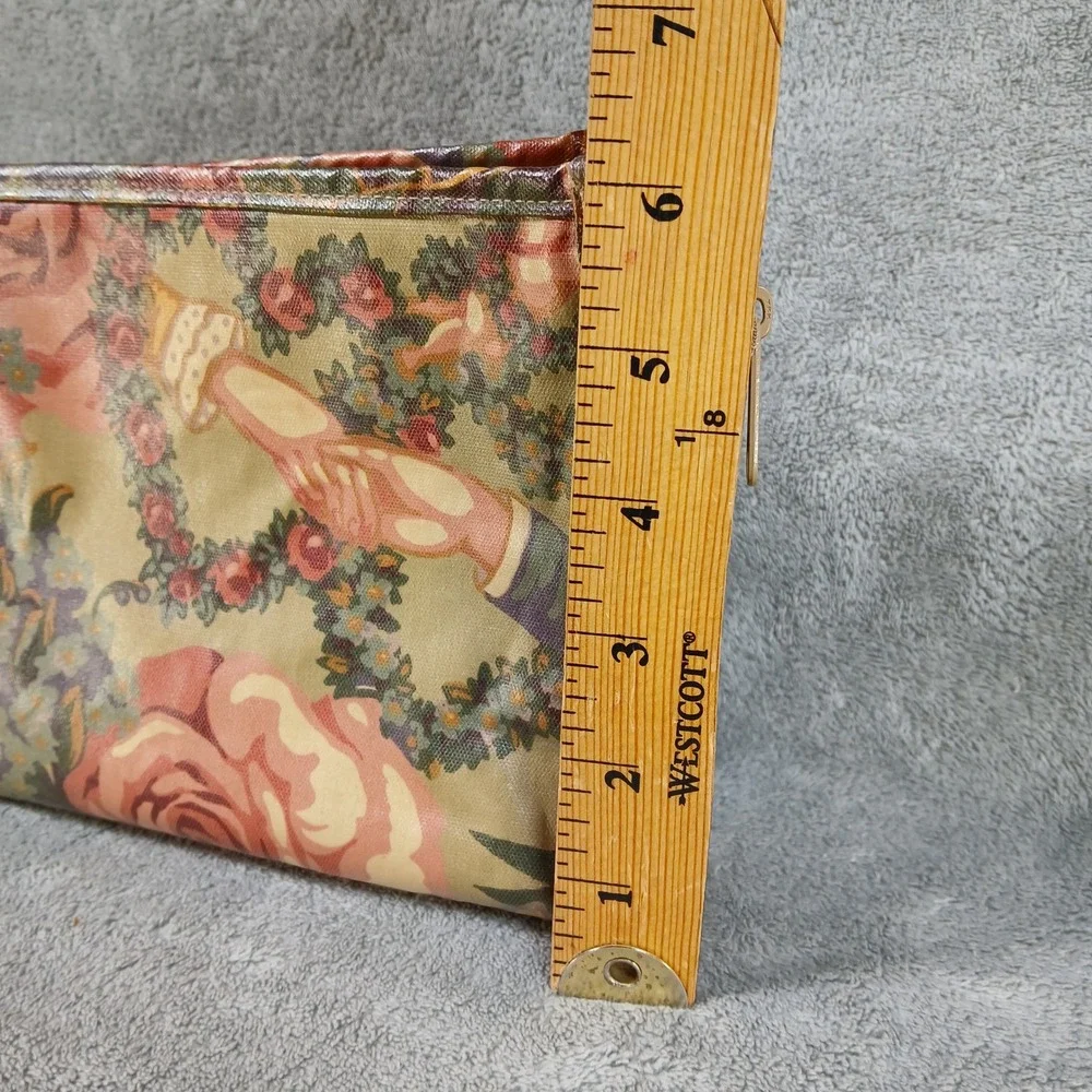 Nordic House Designs Cosmetic Bag Womens OS Floral Victorian Handshake Multi PVC